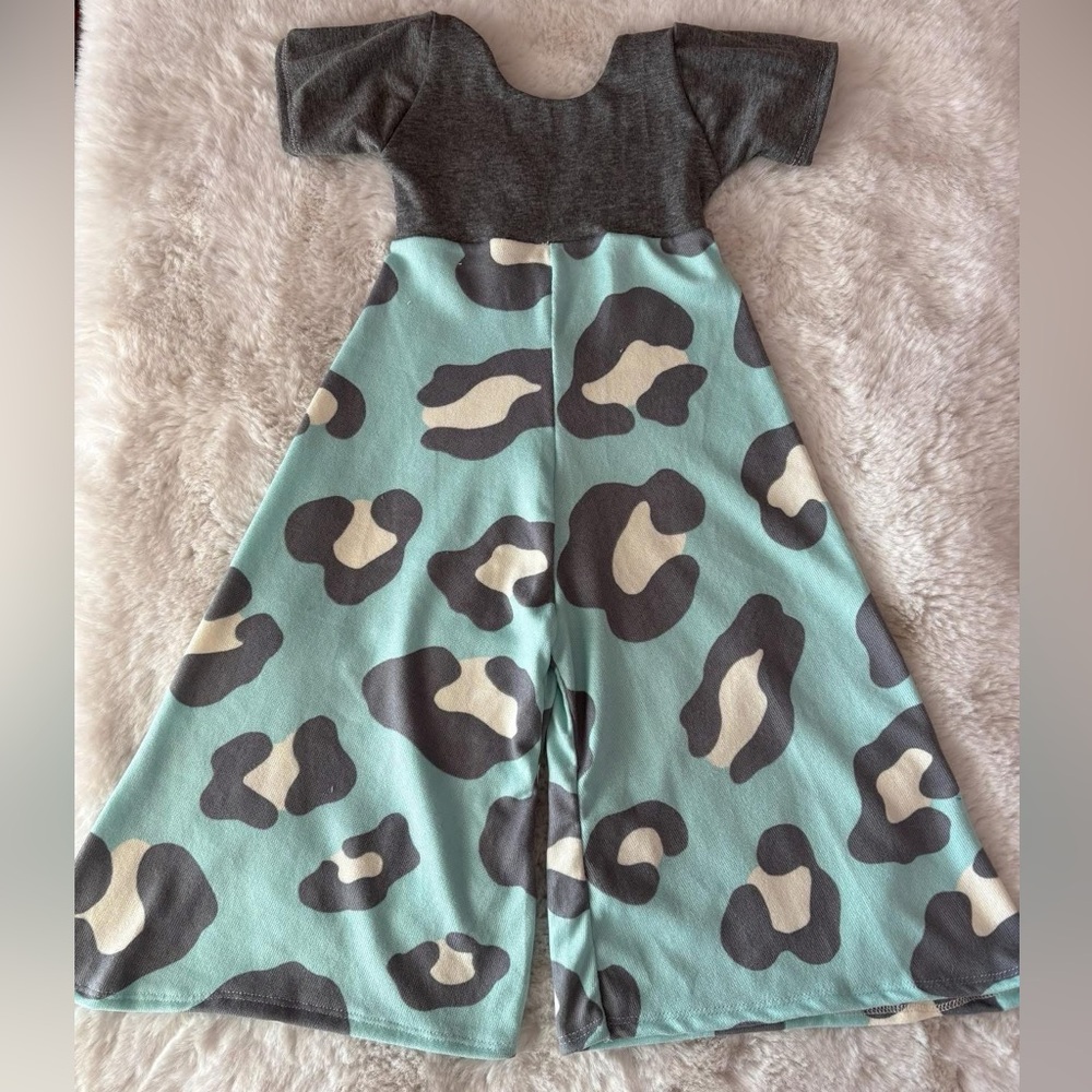 New animal print romper